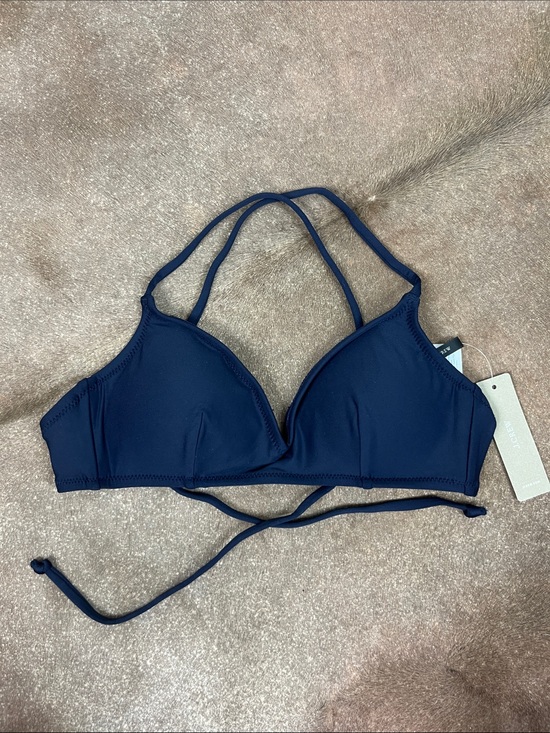 J. Crew Other - J Crew French Cross Back Bikini Top Navy